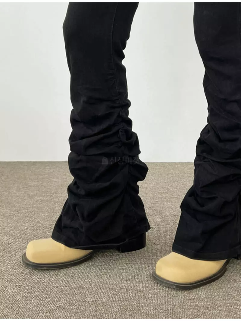 Gateless - Korean Women Fashion - #momslook - Velvet Shirring Leggings - 3