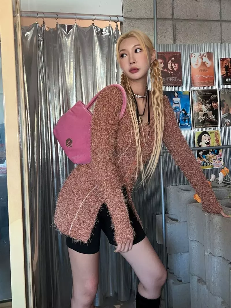 Gateless - Korean Women Fashion - #restrostyle - Line Cardigan - 3