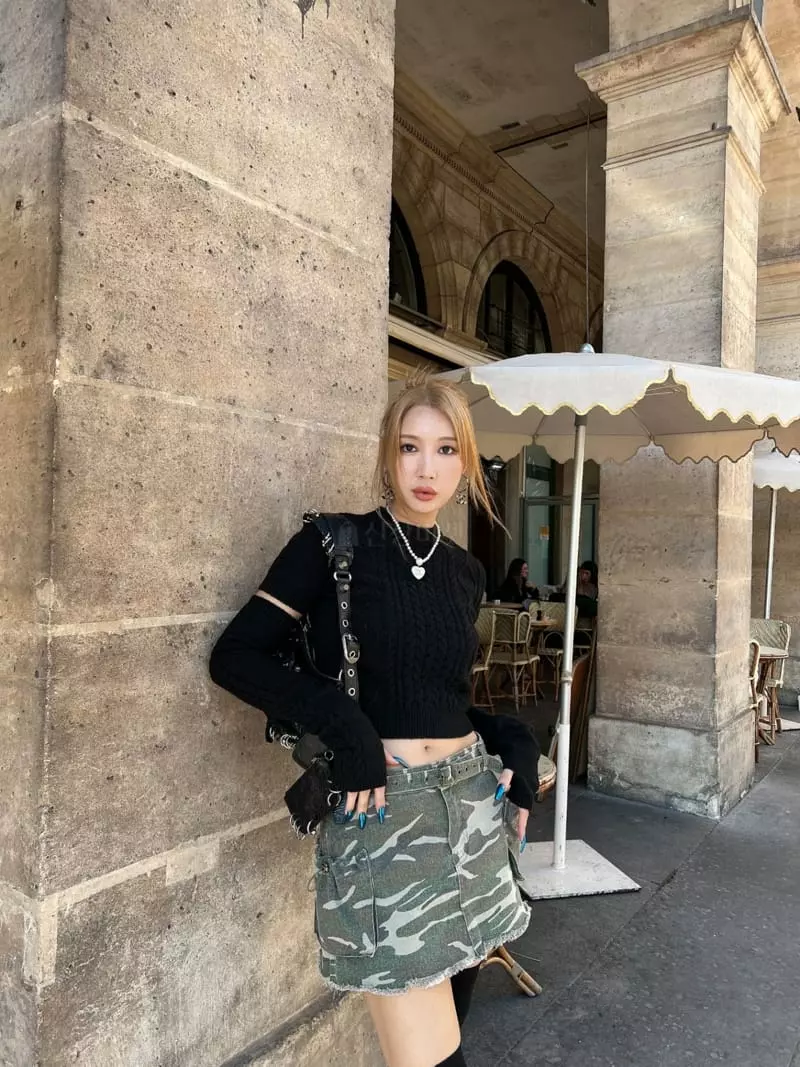 Gateless - Korean Women Fashion - #romanticstyle - Mone Warmer Kint Tee - 6