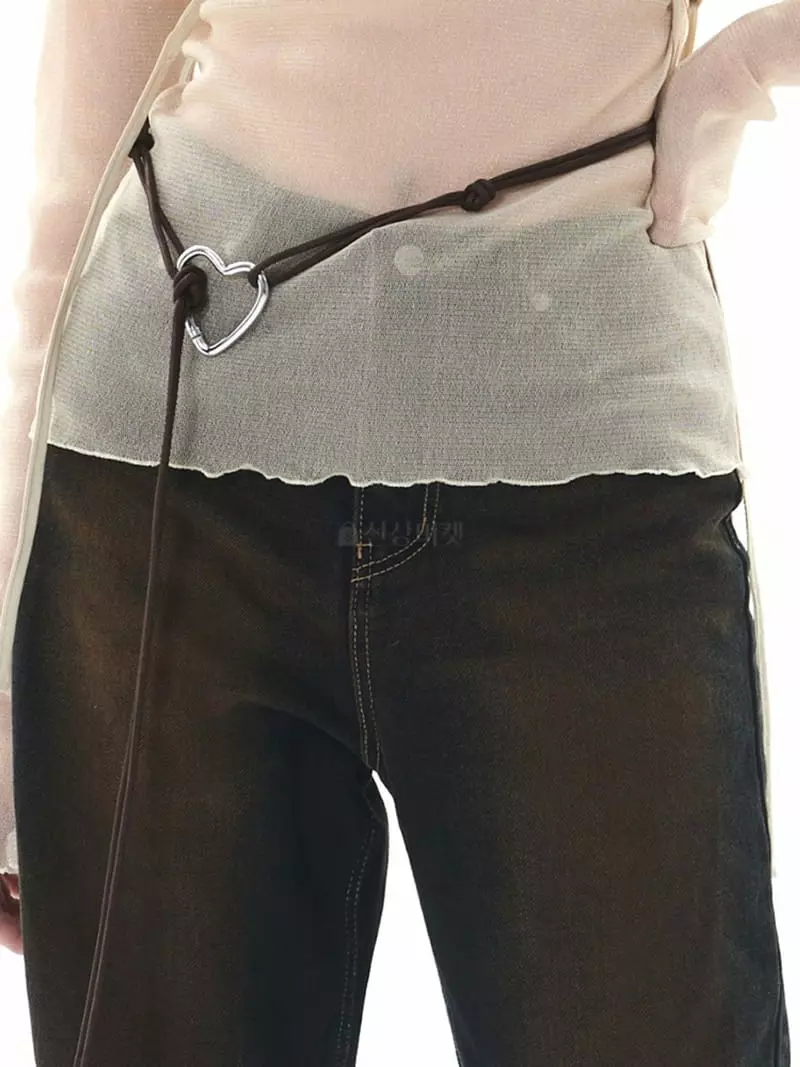 Gateless - Korean Women Fashion - #shopsmall - Hart Belt - 2