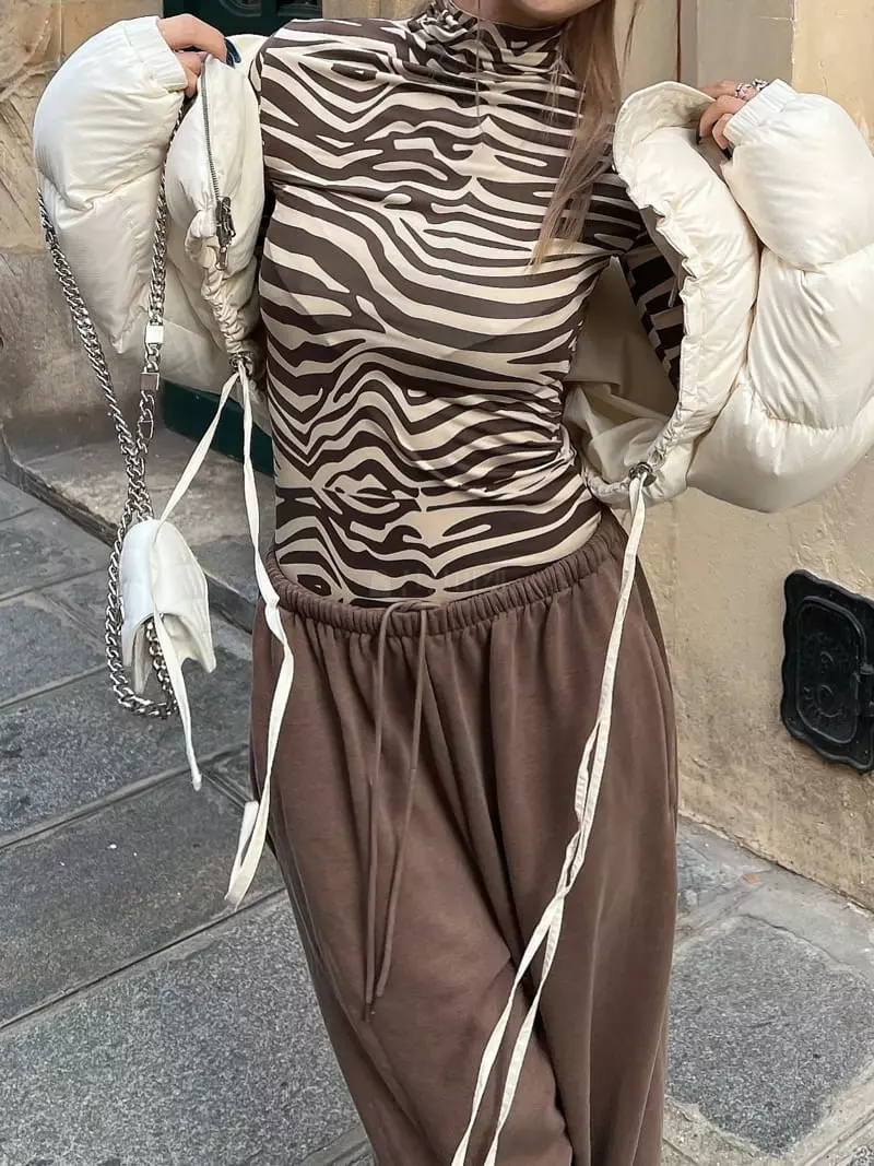 Gateless - Korean Women Fashion - #vintageinspired - Zebra Tee - 10