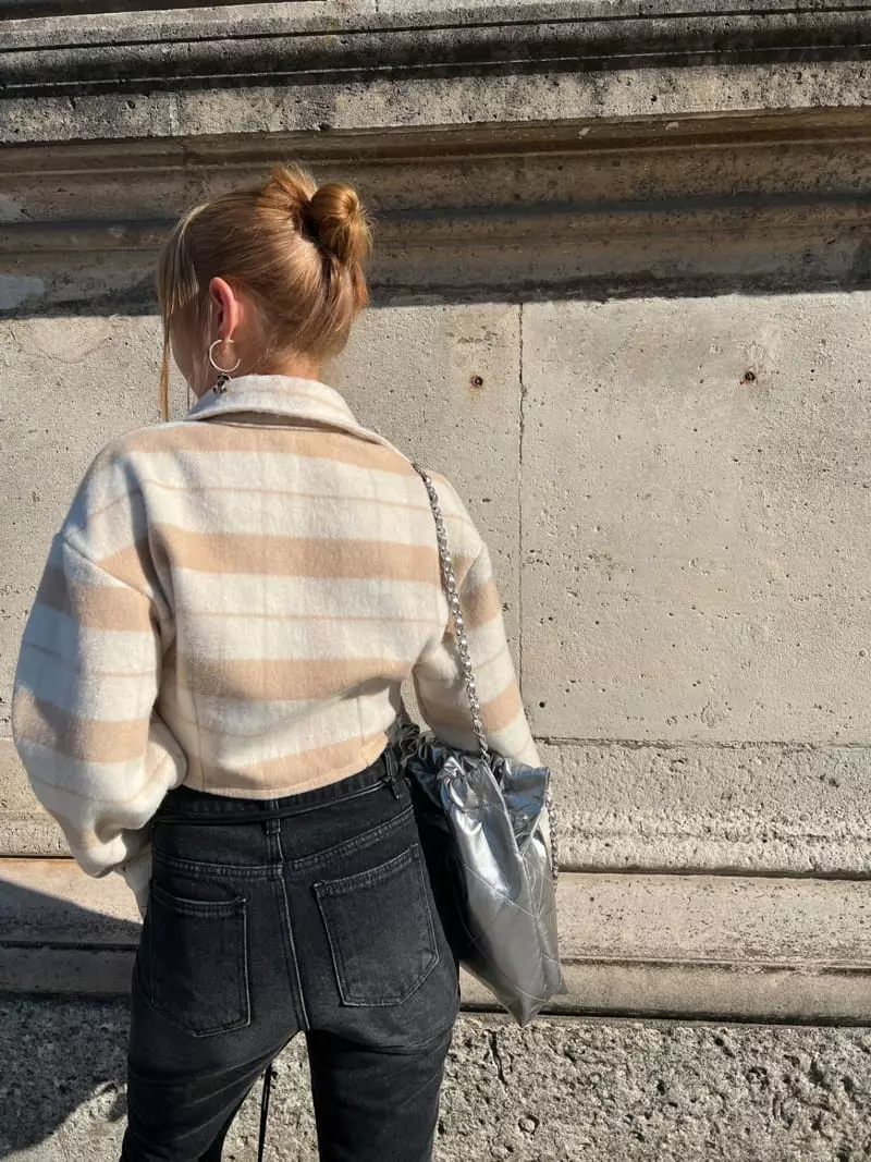 Gateless - Korean Women Fashion - #vintageinspired - Mo Hair Check Shirt - 4