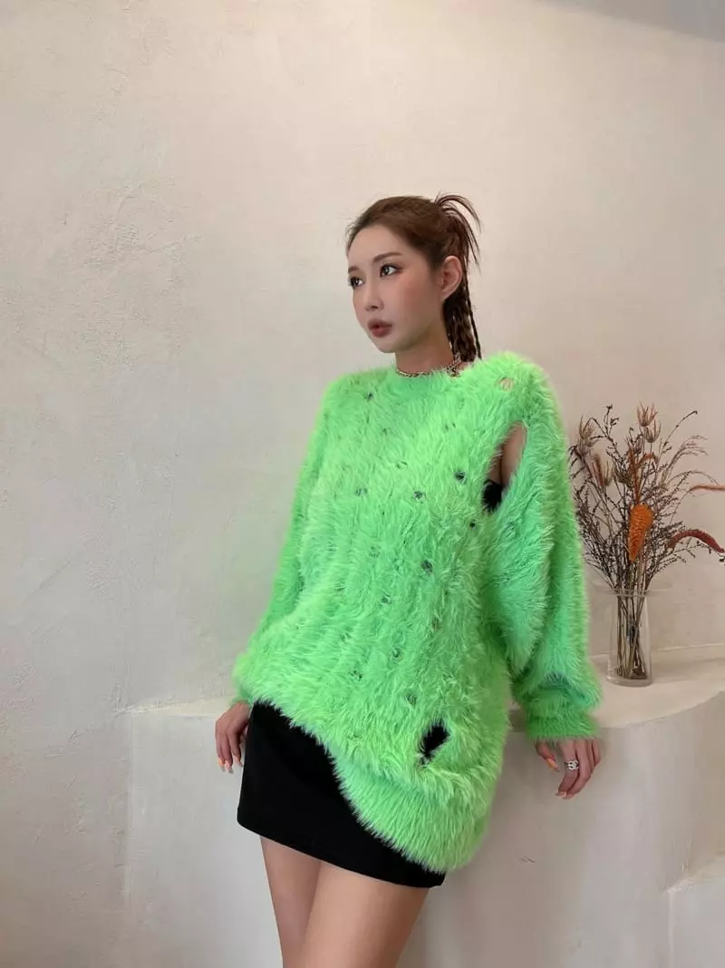 Gateless - Korean Women Fashion - #womensfashion - Fress Whole Knit Tee - 5
