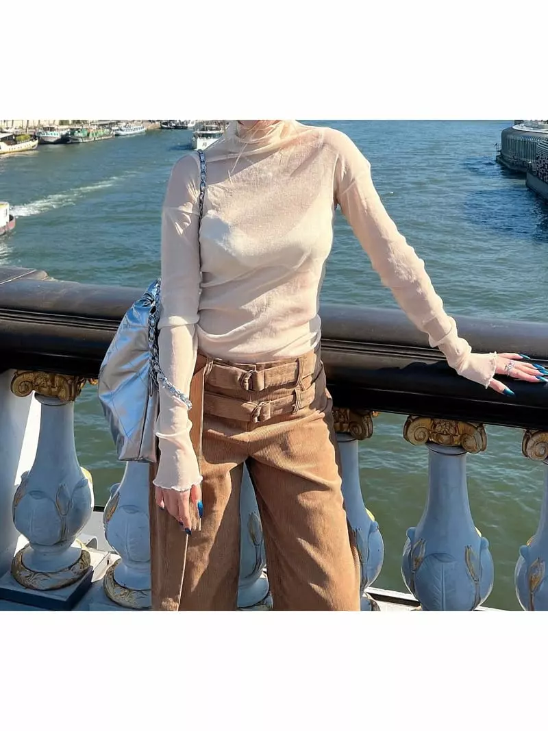 Gateless - Korean Women Fashion - #womensfashion - Pu Tee - 6