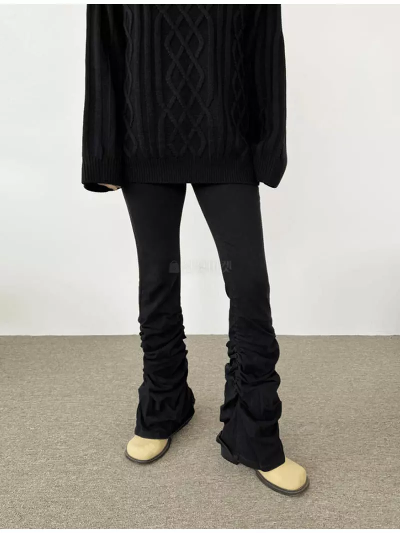 Gateless - Korean Women Fashion - #womensfashion - Velvet Shirring Leggings