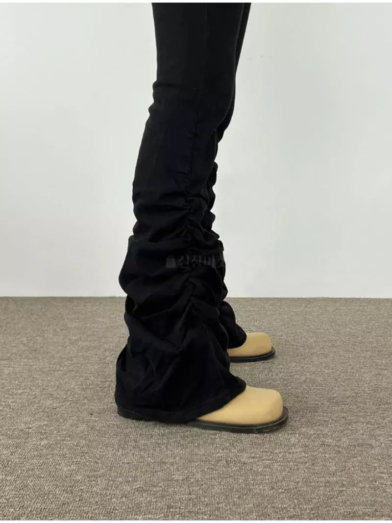 Gateless - Korean Women Fashion - #womensfashion - Velvet Shirring Leggings - 5