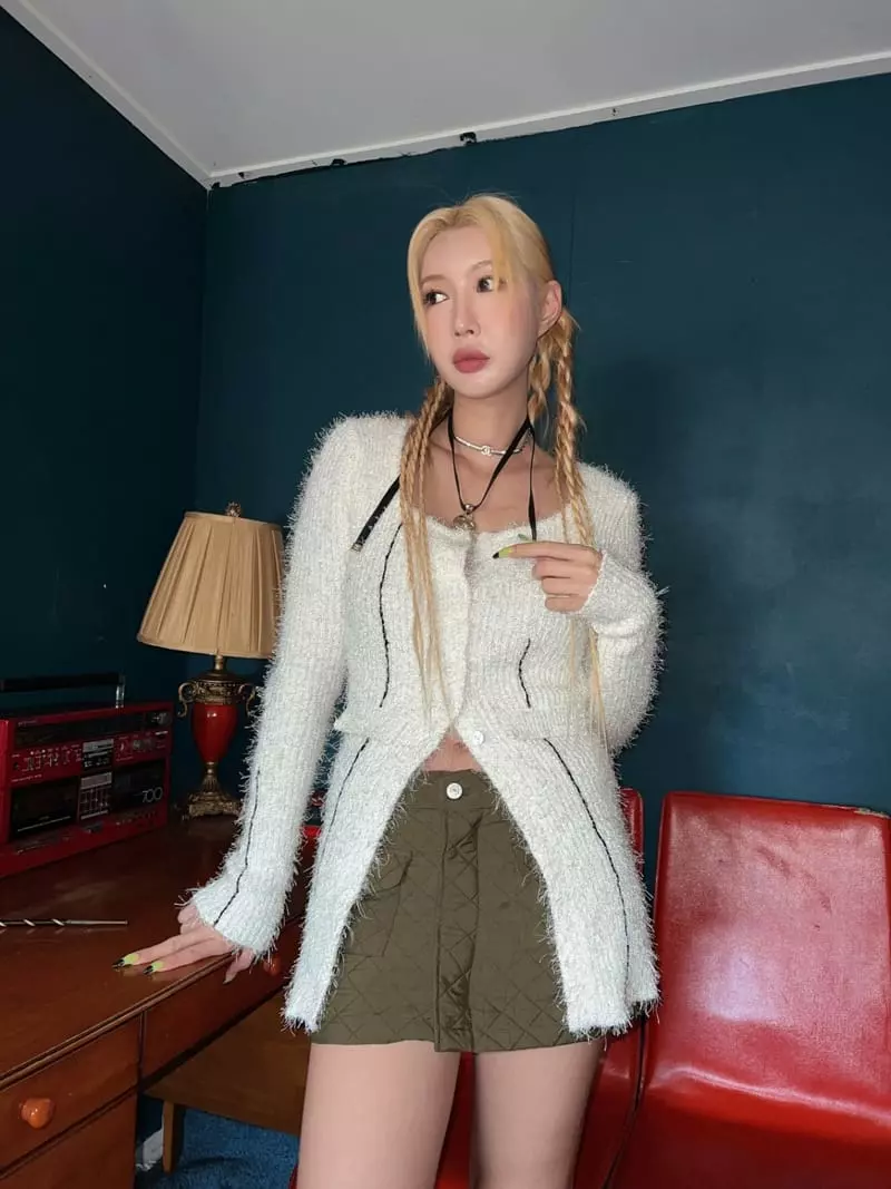 Gateless - Korean Women Fashion - #womensfashion - Line Cardigan - 11