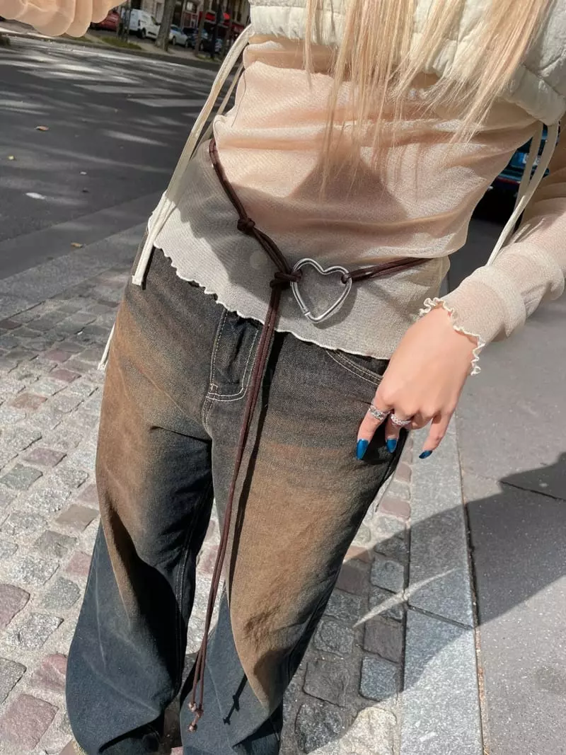Gateless - Korean Women Fashion - #womensfashion - Hart Belt - 10