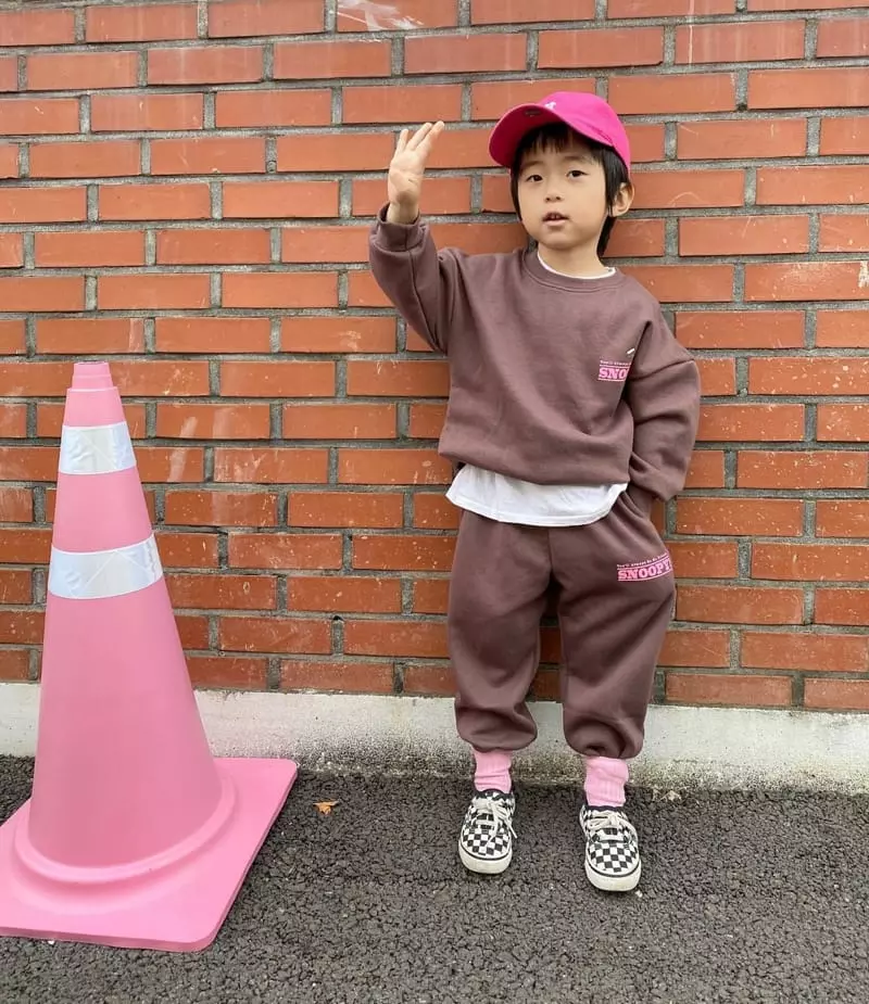 Ggomenge - Korean Children Fashion - #littlefashionista - Fleece Puppy Top Bottom Set