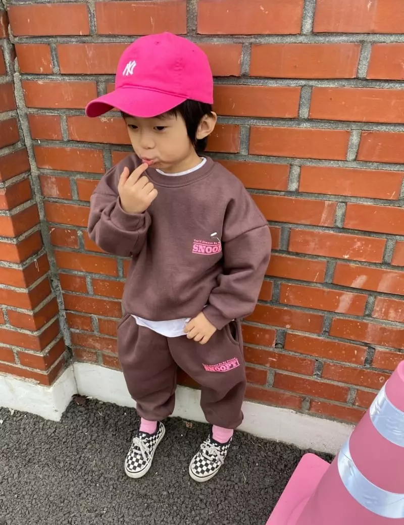 Ggomenge - Korean Children Fashion - #stylishchildhood - Fleece Puppy Top Bottom Set - 7