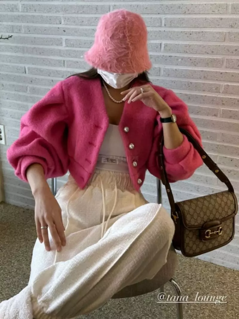Ginger - Korean Women Fashion - #momslook - Vivid Crop Jacket - 3