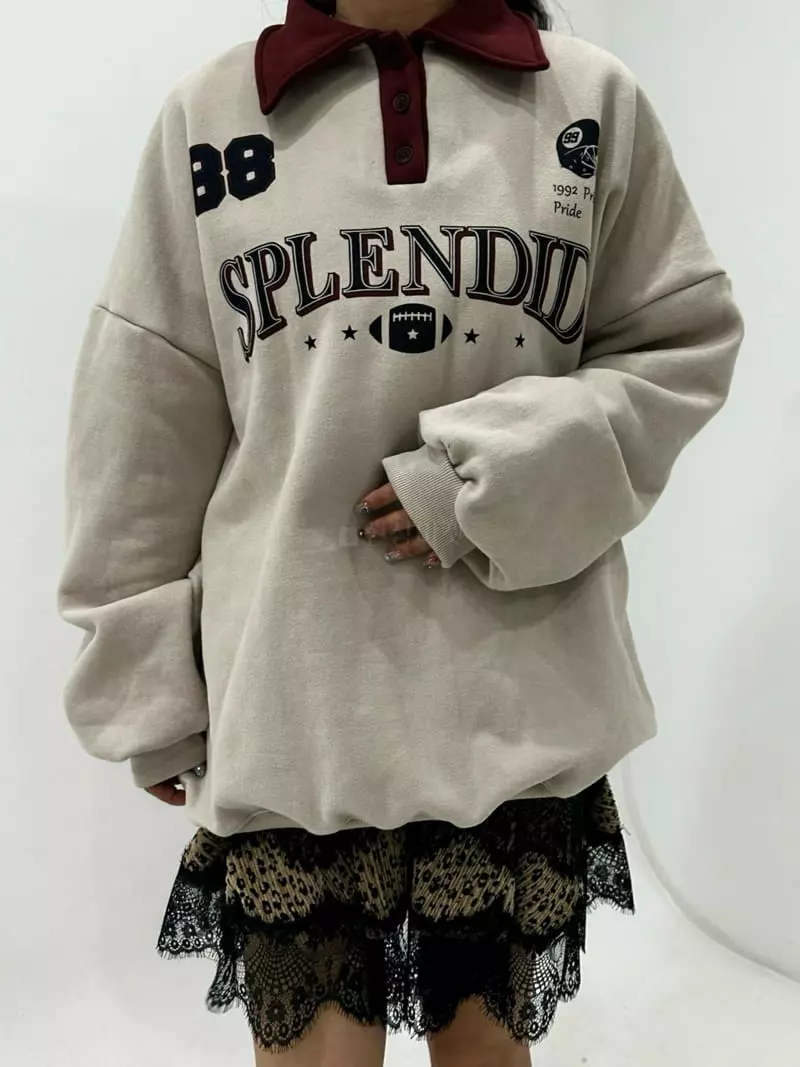 Ginger - Korean Women Fashion - #momslook - Lugby Sweatshirt - 10