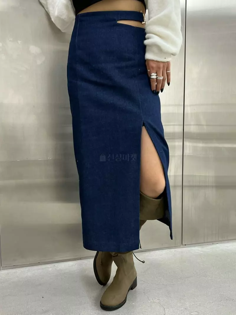 Ginger - Korean Women Fashion - #momslook - Solar Denim Skirt - 9