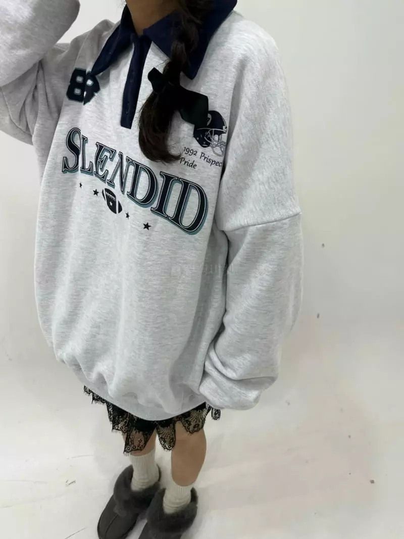 Ginger - Korean Women Fashion - #vintagekidsstyle - Lugby Sweatshirt - 4