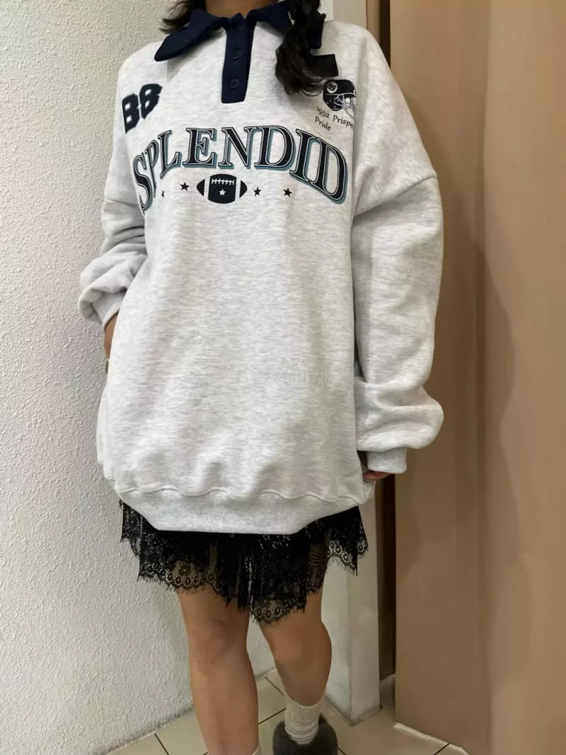 Ginger - Korean Women Fashion - #restrostyle - Lugby Sweatshirt - 5