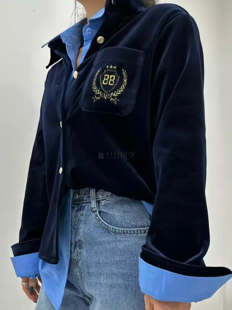 Ginger - Korean Women Fashion - #shopsmall - Blan Velvet Shirt - 6