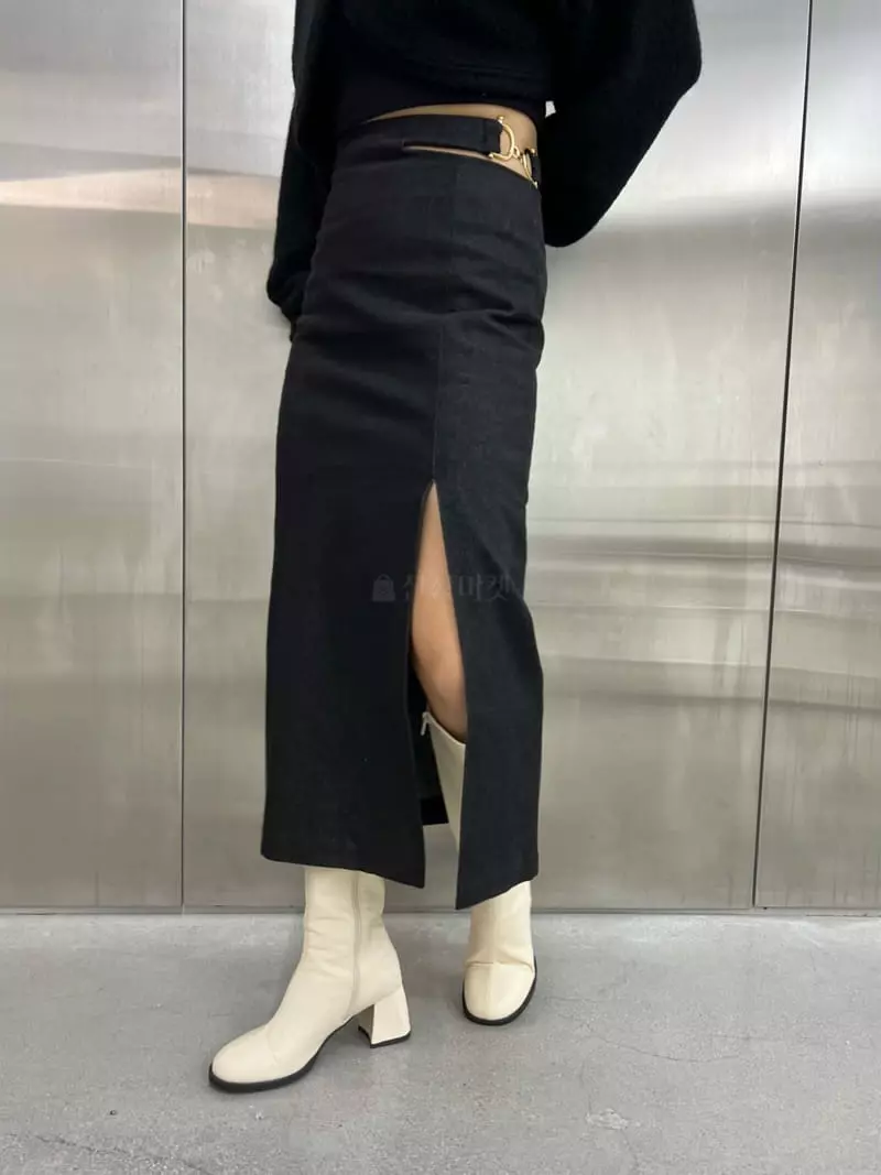 Ginger - Korean Women Fashion - #shopsmall - Solar Denim Skirt - 2