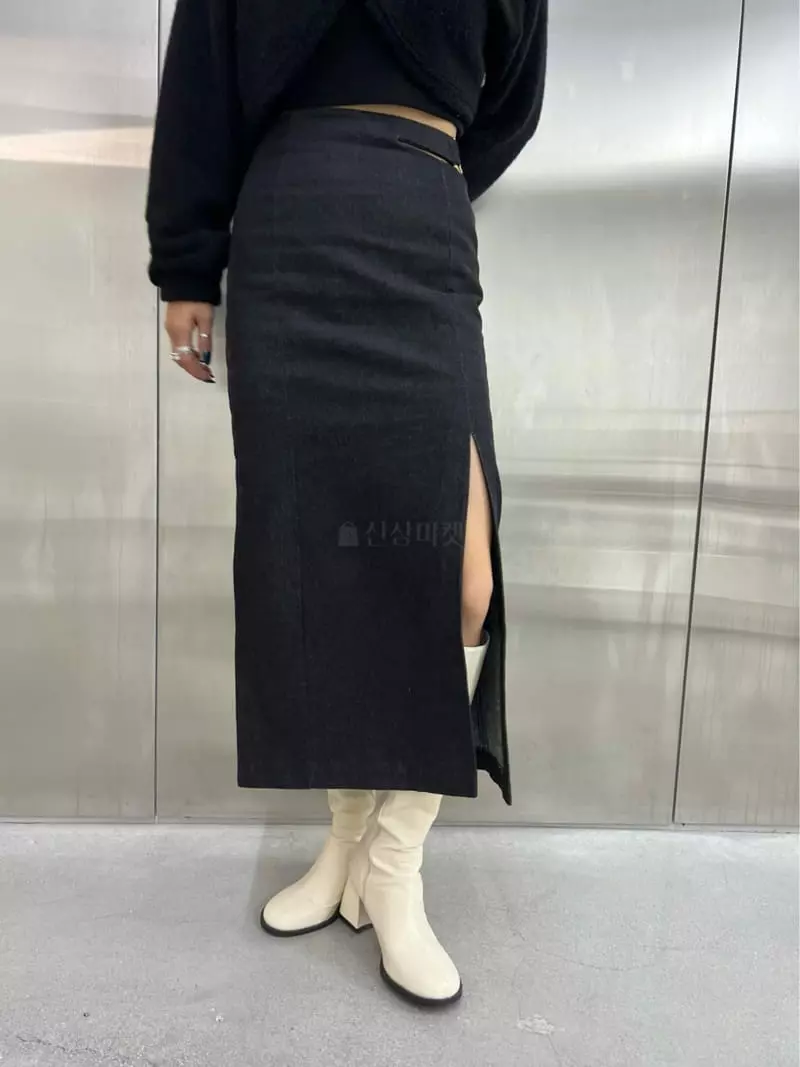 Ginger - Korean Women Fashion - #thatsdarling - Solar Denim Skirt - 3