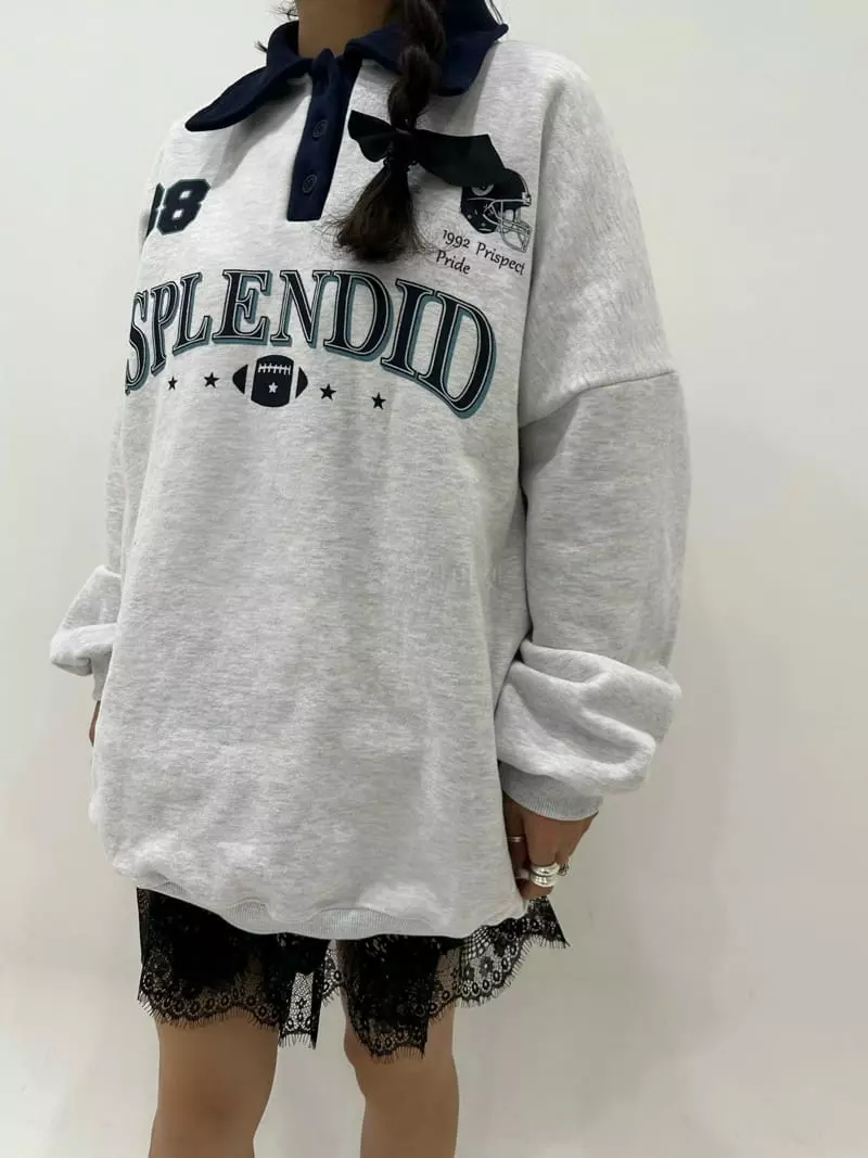 Ginger - Korean Women Fashion - #vintageinspired - Lugby Sweatshirt - 2