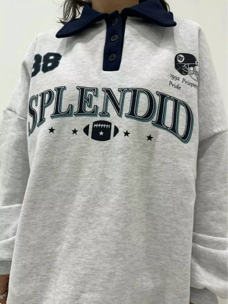 Ginger - Korean Women Fashion - #vintagekidsstyle - Lugby Sweatshirt - 3