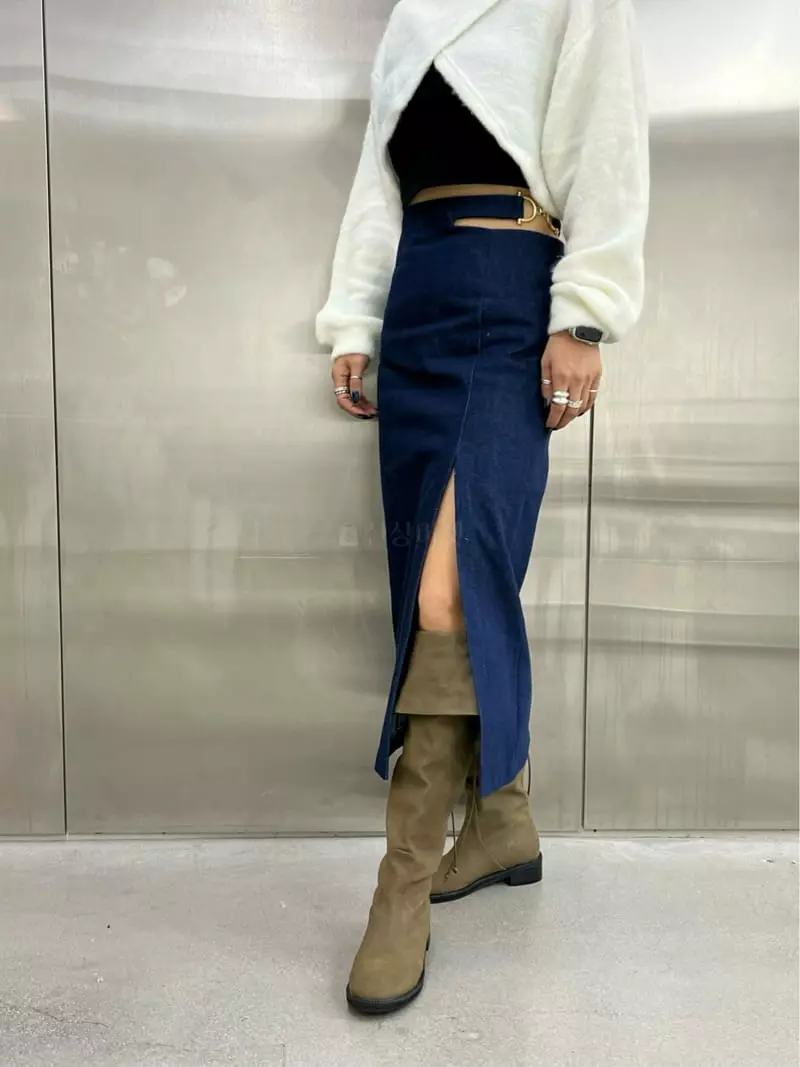 Ginger - Korean Women Fashion - #womensfashion - Solar Denim Skirt - 10