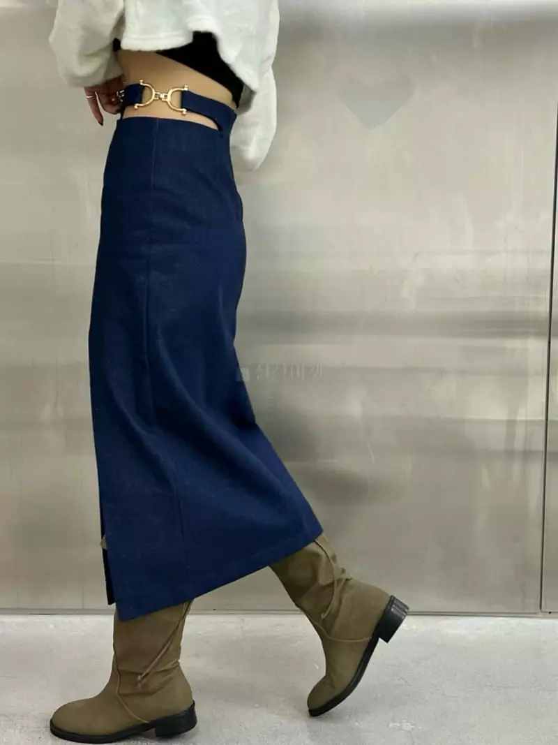 Ginger - Korean Women Fashion - #womensfashion - Solar Denim Skirt - 8