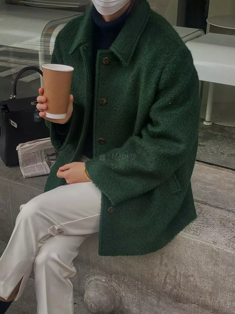 Glow Approach - Korean Women Fashion - #womensfashion - Alpaca Coat - 4