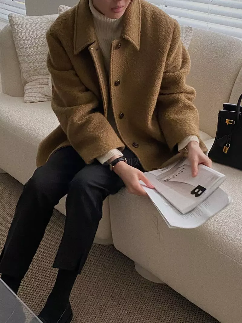 Glow Approach - Korean Women Fashion - #momslook - Alpaca Coat - 2