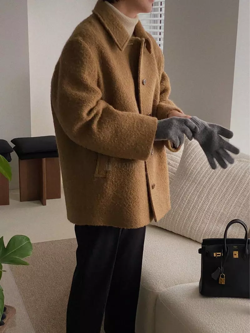 Glow Approach - Korean Women Fashion - #womensfashion - Alpaca Coat - 4