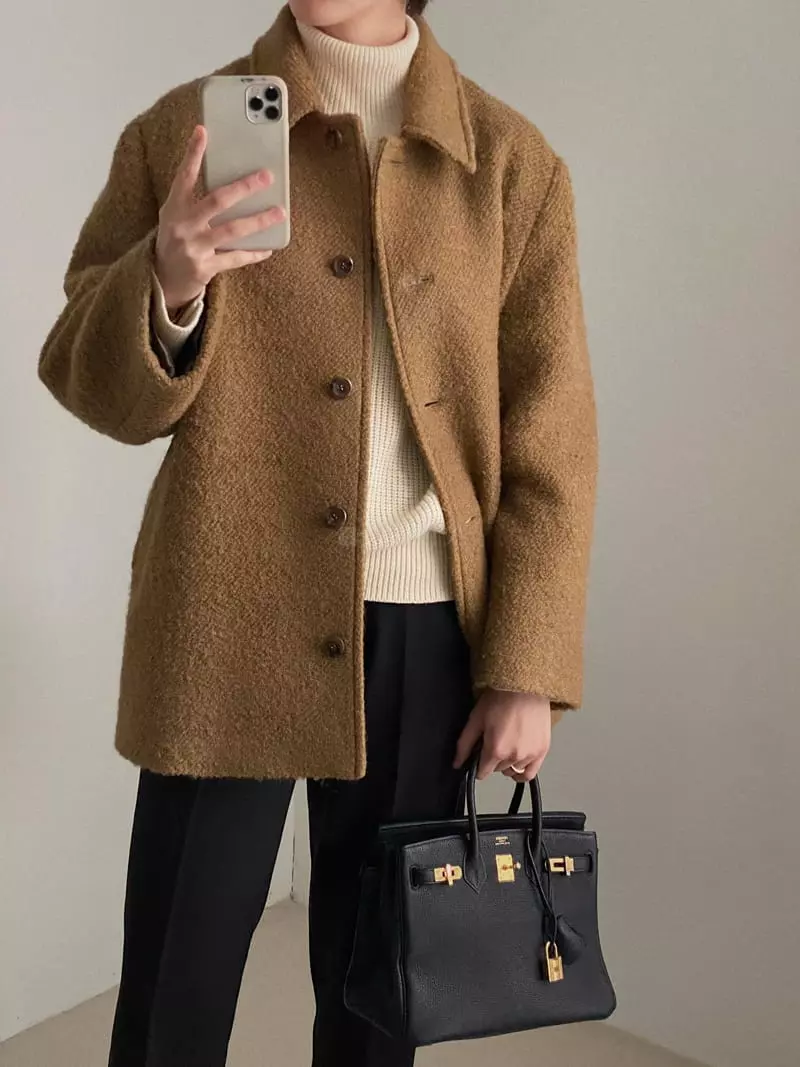 Glow Approach - Korean Women Fashion - #womensfashion - Alpaca Coat - 5