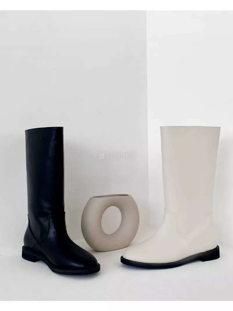 Golden Shoe - Korean Women Fashion - #momslook - L8214 Boots - 5
