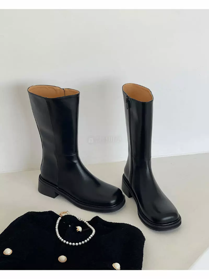 Golden Shoe - Korean Women Fashion - #momslook - LL8218 Boots - 2