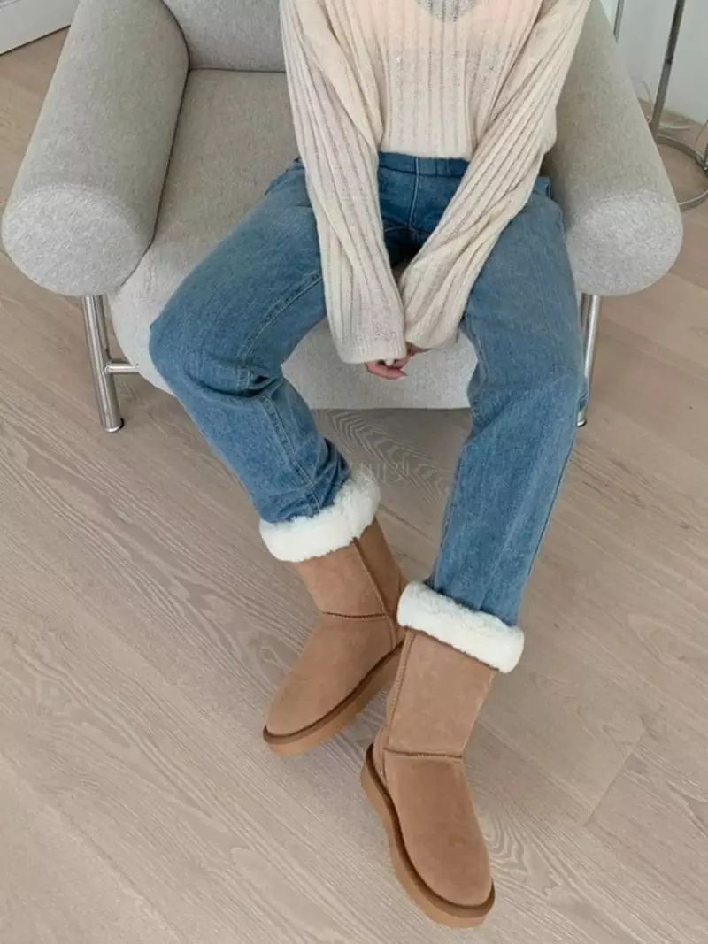 Golden Shoe - Korean Women Fashion - #momslook - ka0016 Boots - 9