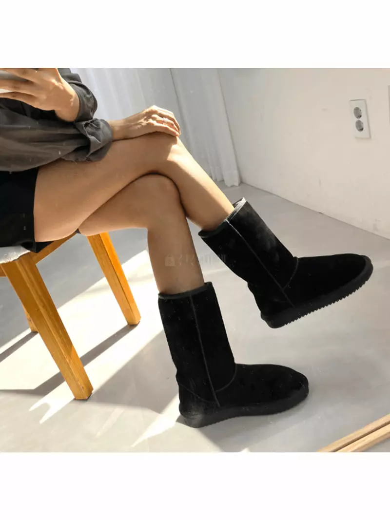 Golden Shoe - Korean Women Fashion - #momslook - bu0016 Boots - 10