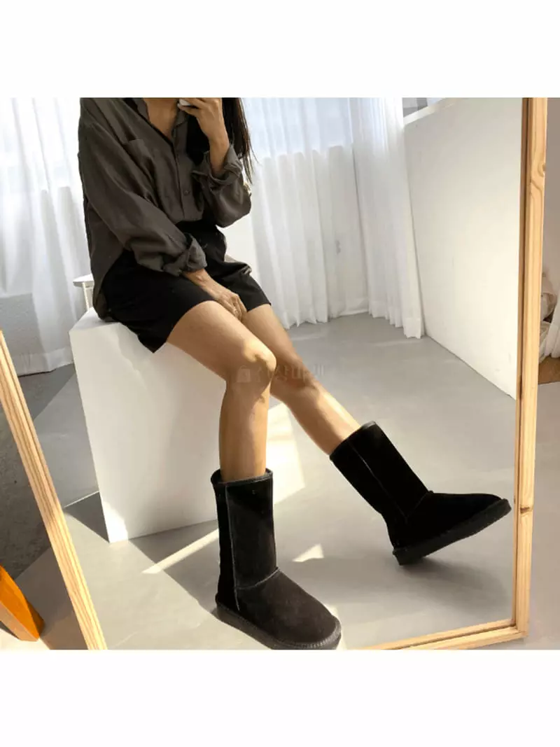 Golden Shoe - Korean Women Fashion - #momslook - bu0016 Boots - 2