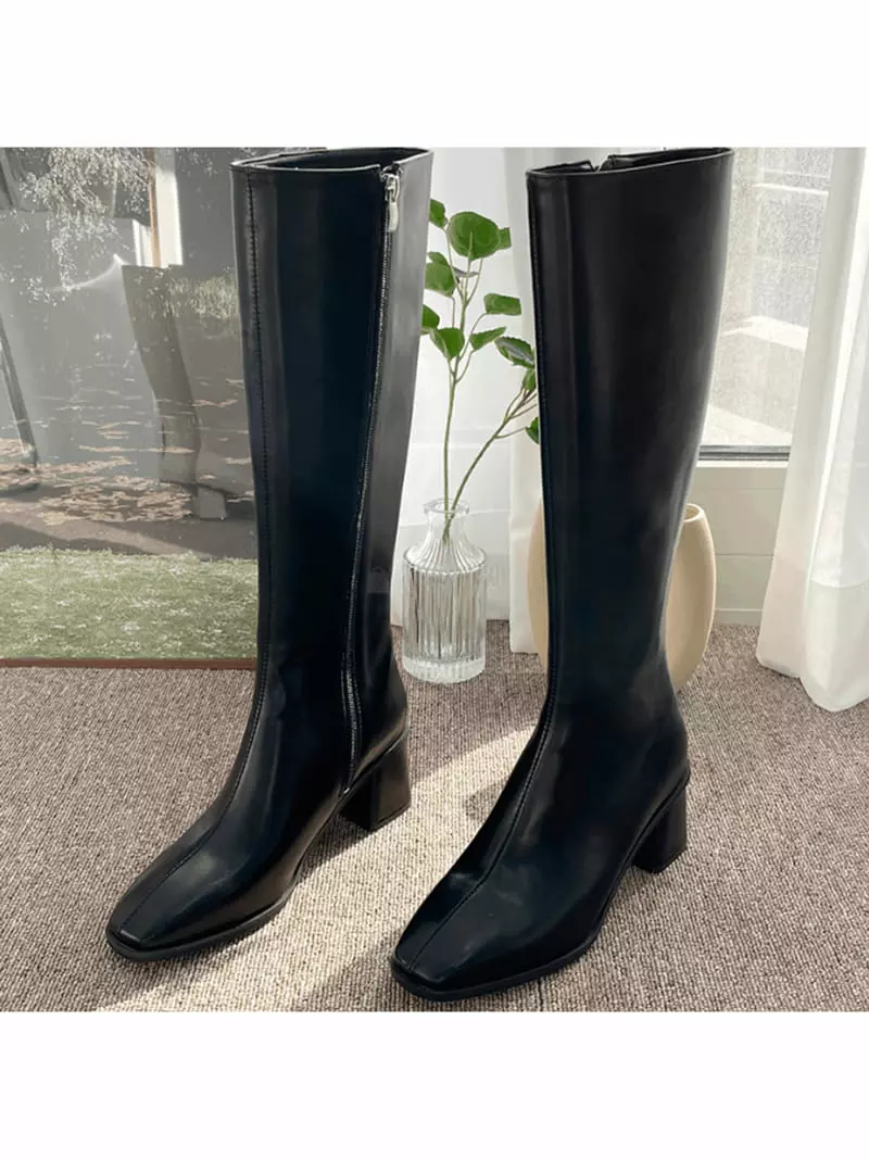 Golden Shoe - Korean Women Fashion - #momslook - bu1070 Boots - 2