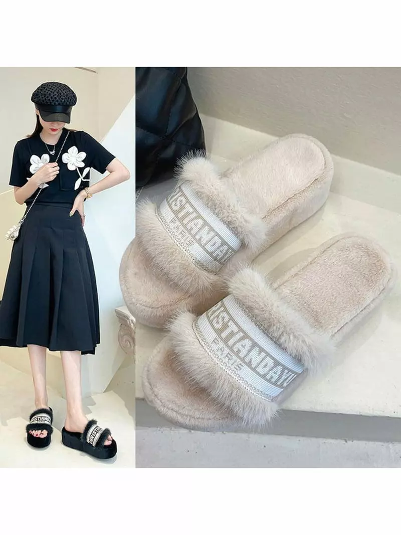 Golden Shoe - Korean Women Fashion - #momslook - BS9925 Slipper - 2