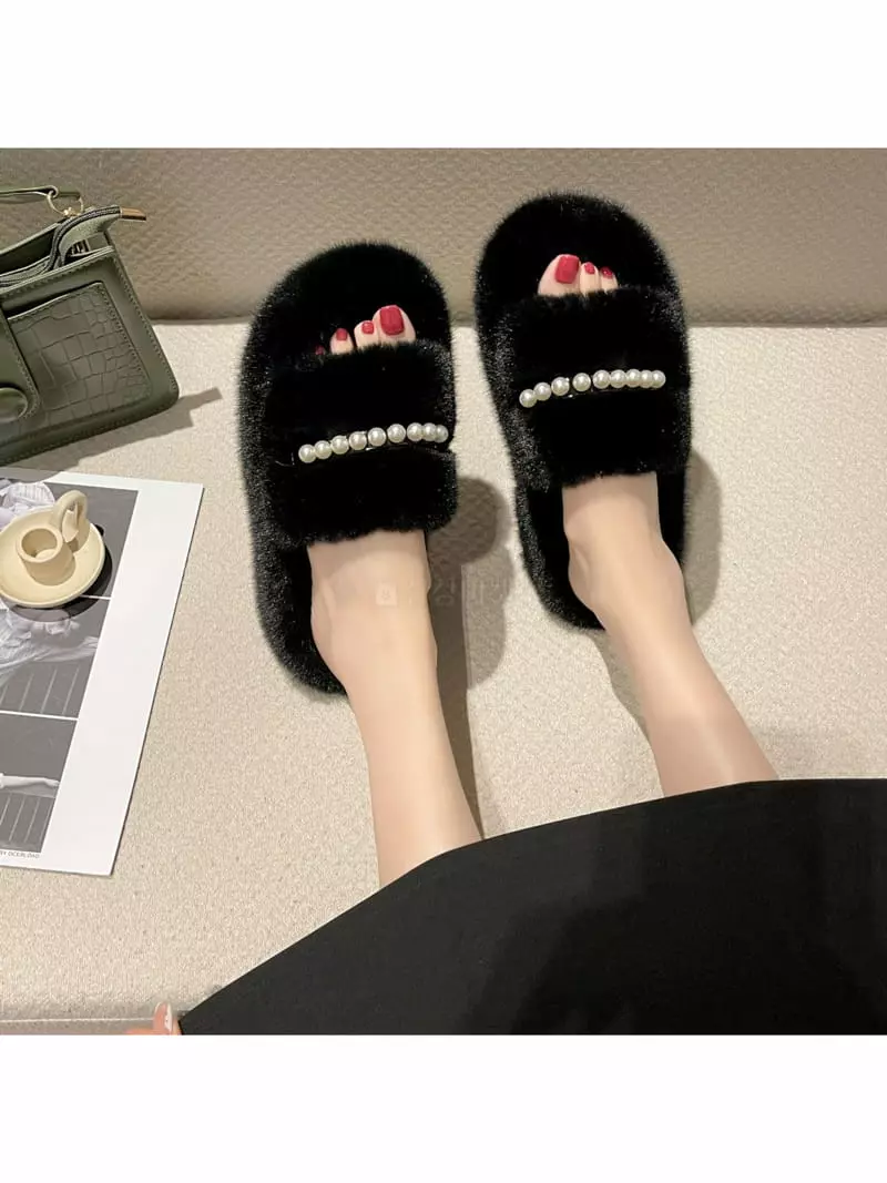 Golden Shoe - Korean Women Fashion - #momslook - RU7077 Slipper - 2