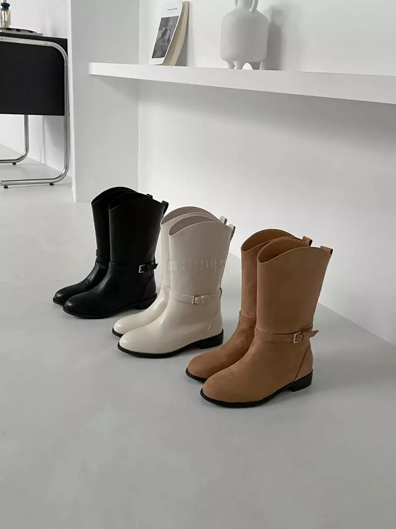 Golden Shoe - Korean Women Fashion - #momslook - h2033 Boots - 10