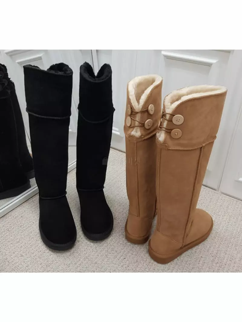 Golden Shoe - Korean Women Fashion - #restrostyle - K0042 Boots