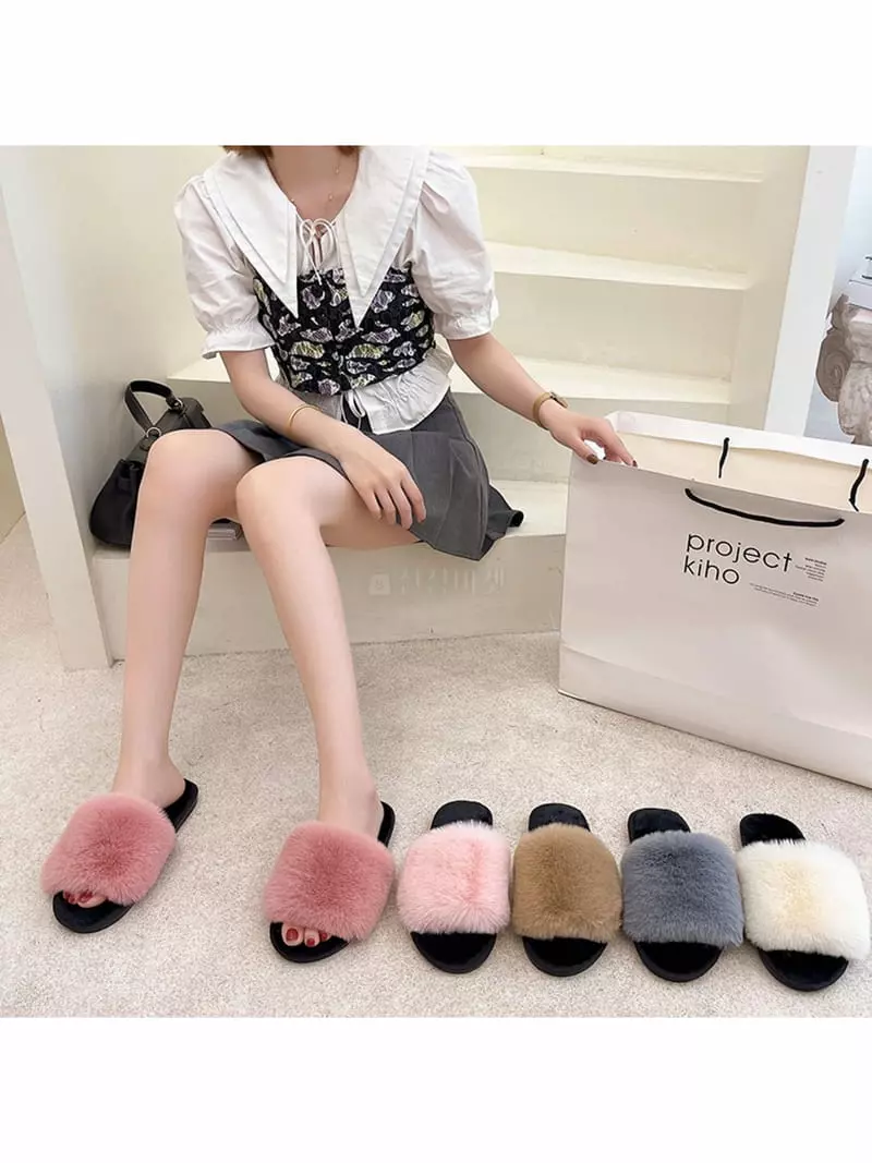 Golden Shoe - Korean Women Fashion - #restrostyle - R4112 Slipper