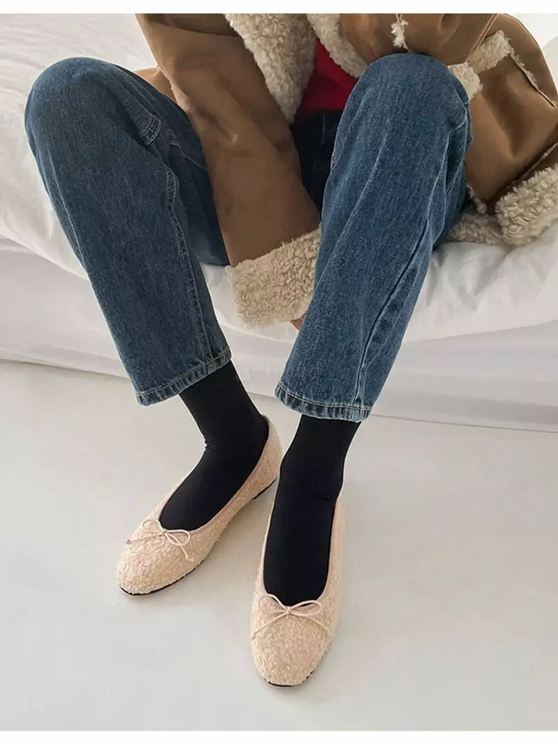 Golden Shoe - Korean Women Fashion - #romanticstyle - st2138 Flats - 11