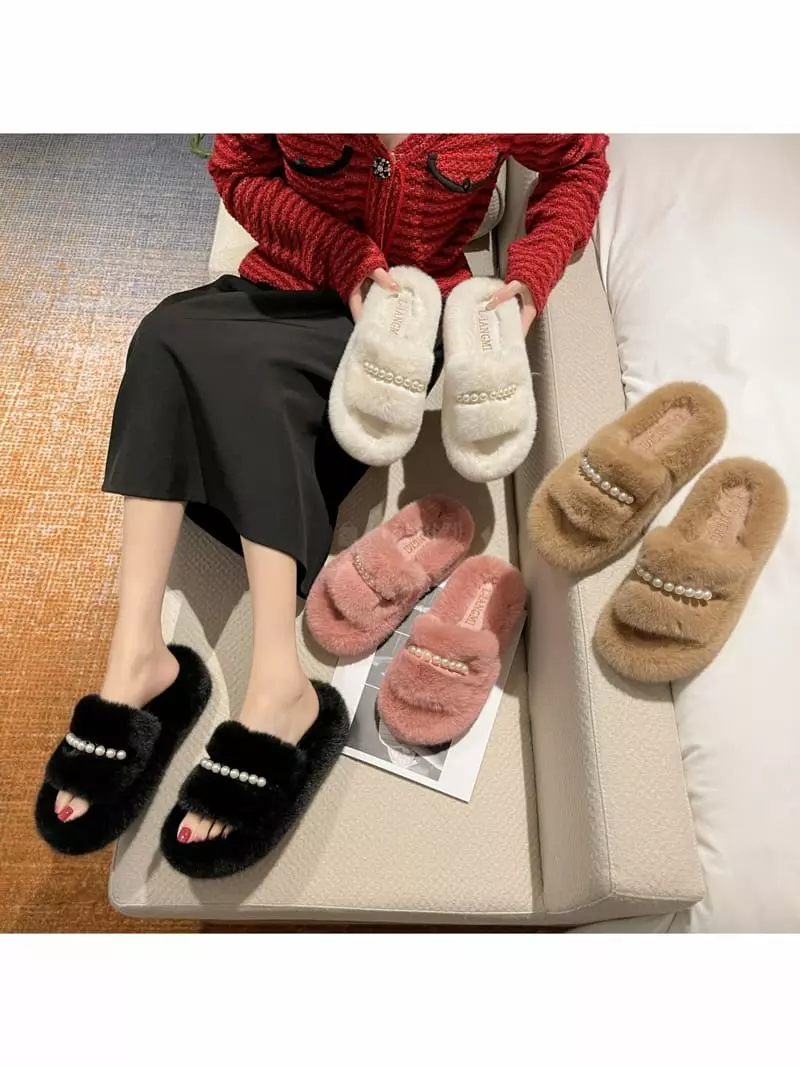 Golden Shoe - Korean Women Fashion - #romanticstyle - RU7077 Slipper - 9