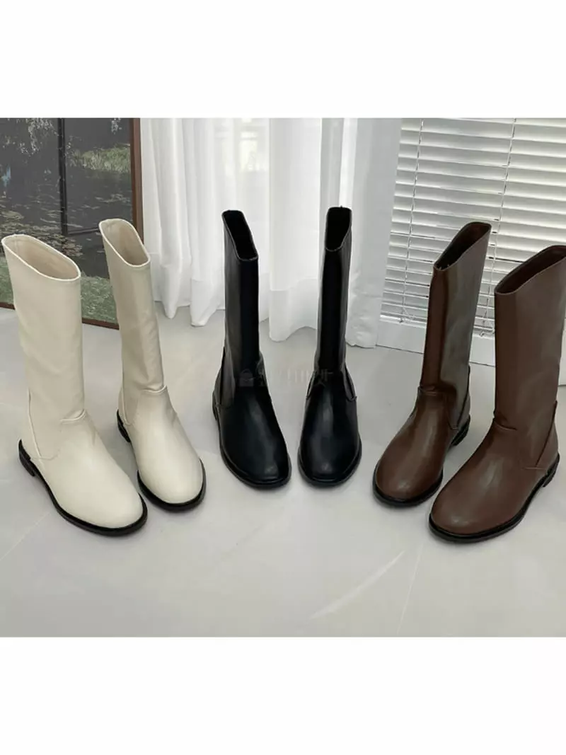 Golden Shoe - Korean Women Fashion - #shopsmall - bu5411 Boots