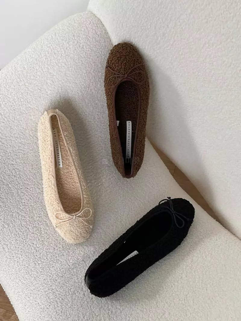 Golden Shoe - Korean Women Fashion - #shopsmall - st2138 Flats - 12