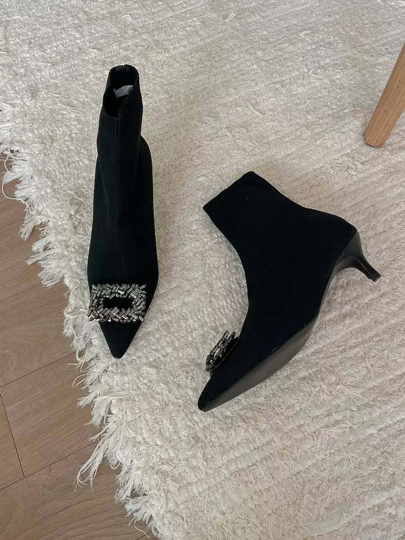 Golden Shoe - Korean Women Fashion - #thatsdarling - st1623 Boots - 7