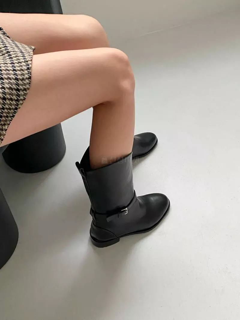 Golden Shoe - Korean Women Fashion - #vintagekidsstyle - h2033 Boots