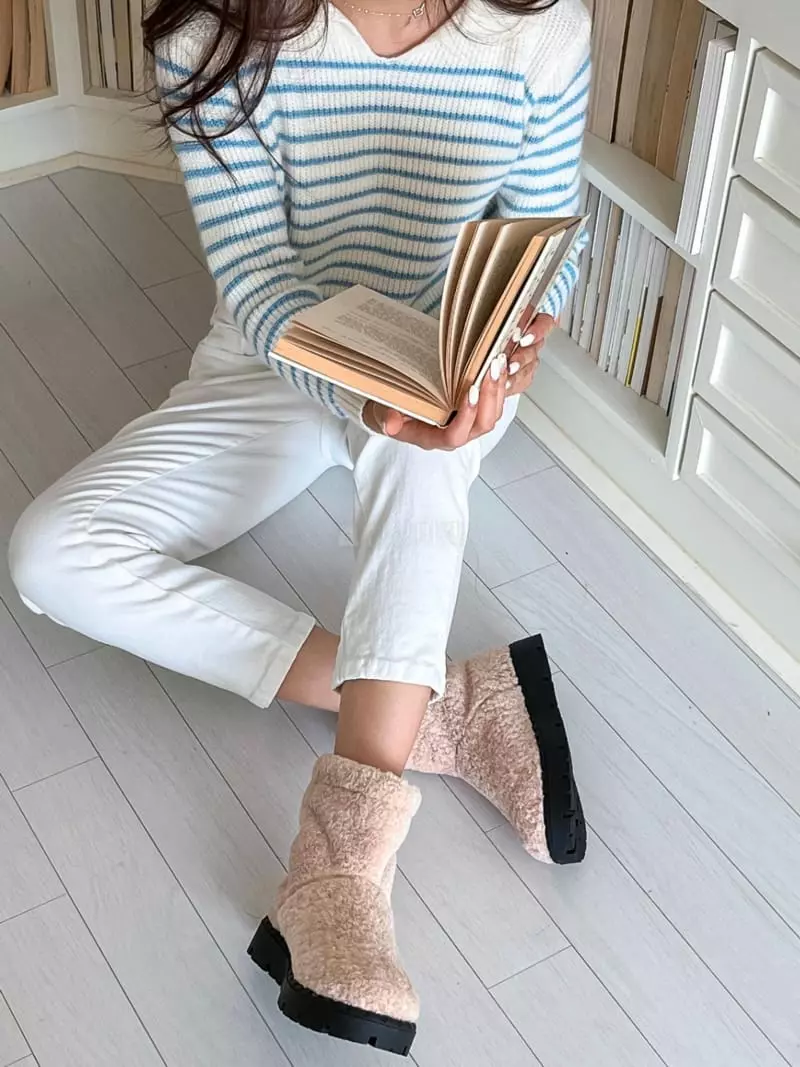 Golden Shoe - Korean Women Fashion - #momslook - DH3660 Boots - 4