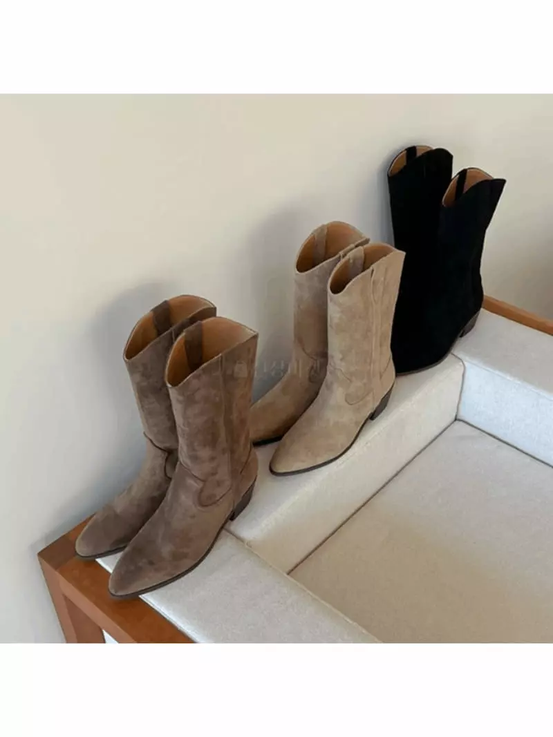 Golden Shoe - Korean Women Fashion - #womensfashion - ka1980 Boots - 7