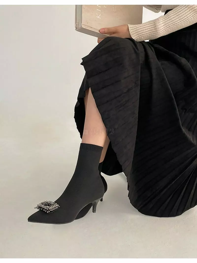 Golden Shoe - Korean Women Fashion - #womensfashion - st1623 Boots - 10